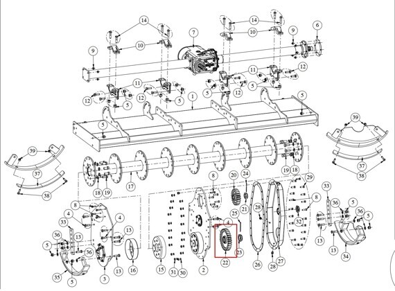 1585 Шестерня REG+, SCH 28 зубьев